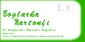 boglarka martonfi business card